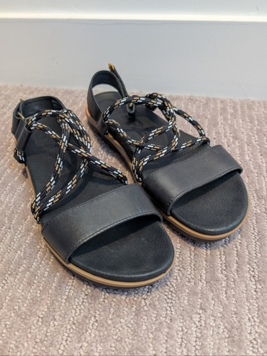 Sorel Shoes - Black Braided Sorel Sandals (Torpedo II??)